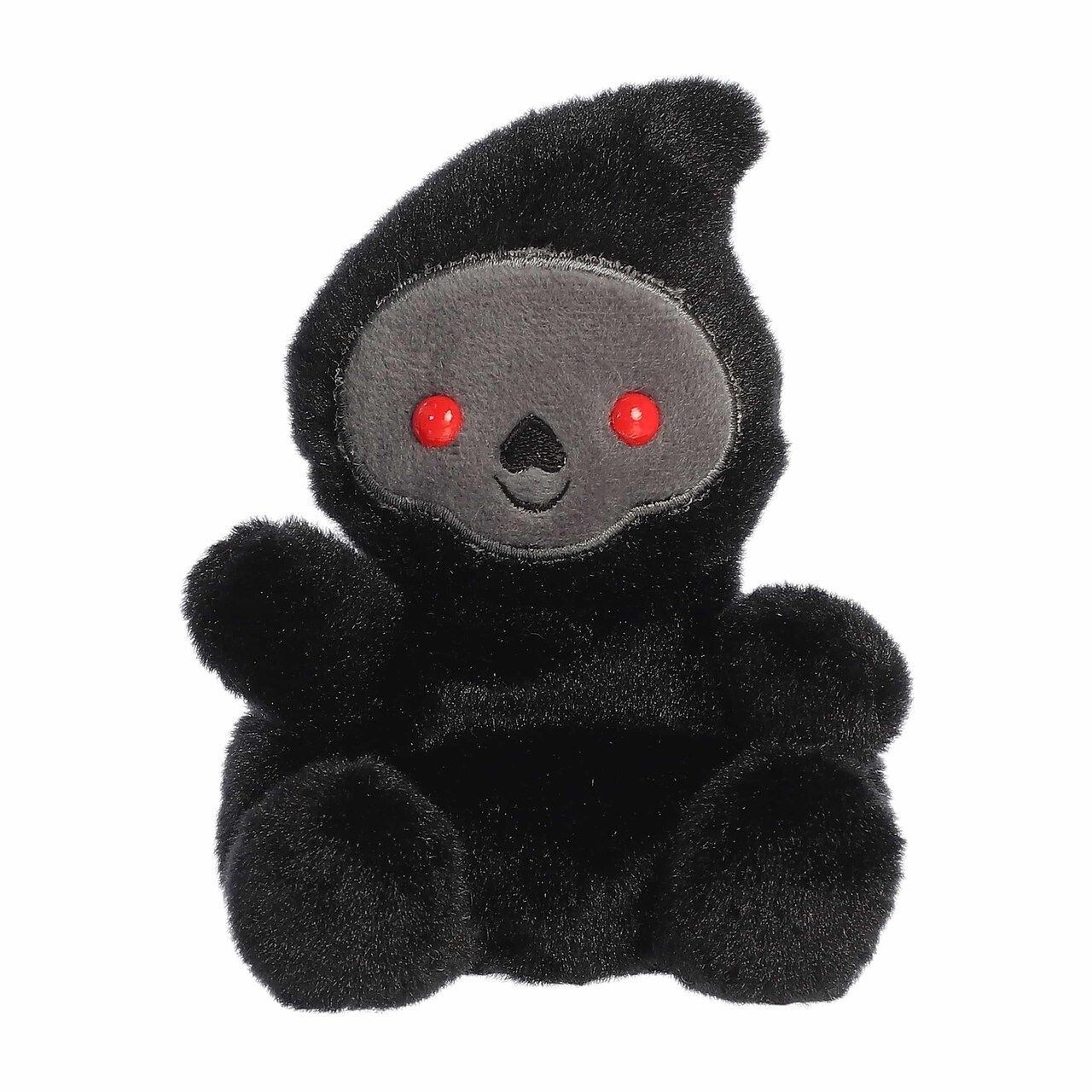 Aurora® Spooky Palm Pals™ Omen Grim Reaper™ Stuffed Animal - Fun Collectible Plush for Kids and Adult Collectors - Perfect for Halloween Decorations and Gifts - Black 5 Inches